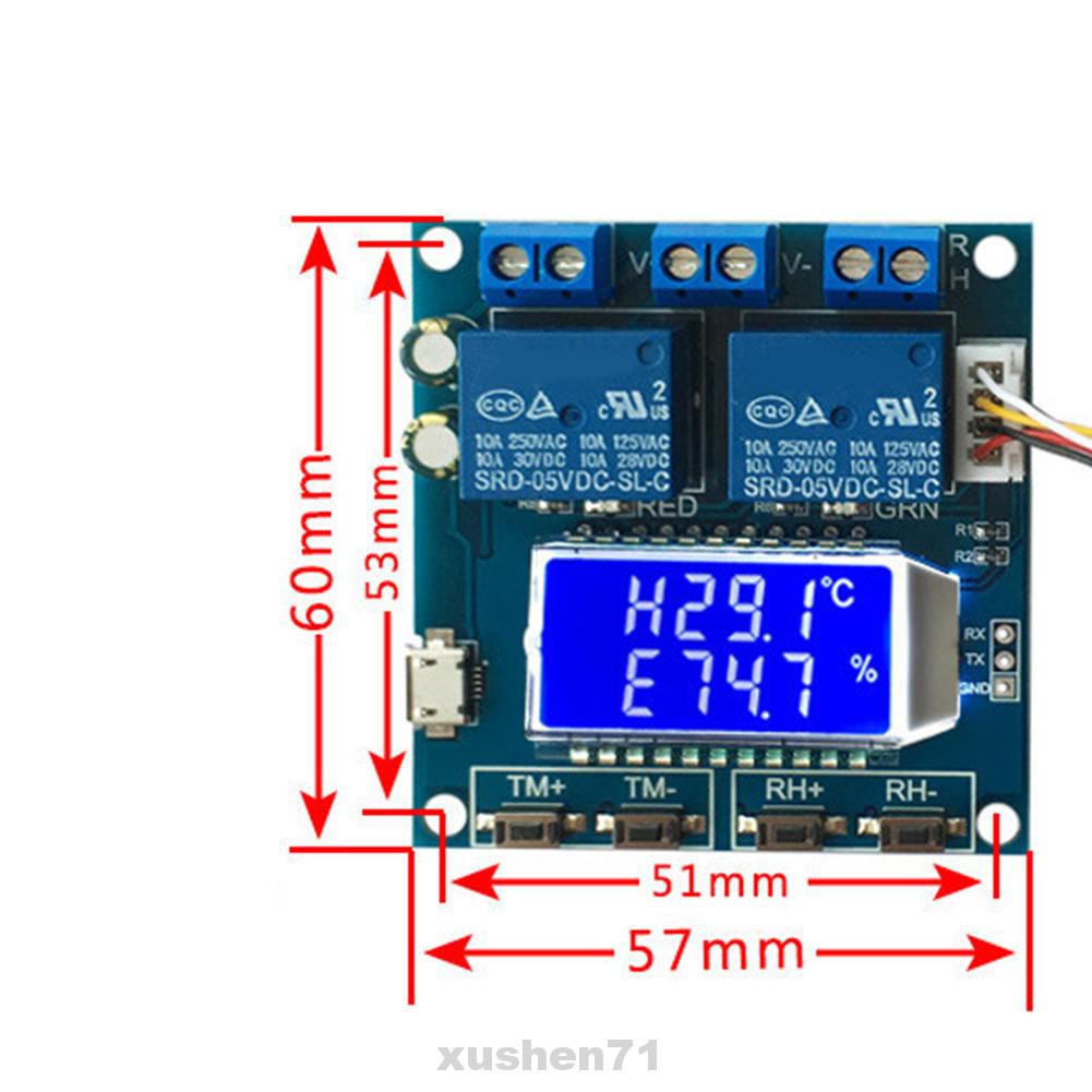 DC Rơ Le Đo Độ Ẩm Có Màn Hình Lcd 12v