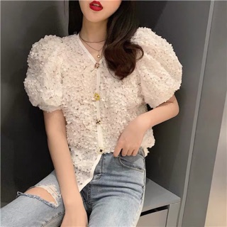 Áo kiểu tay phồng korea