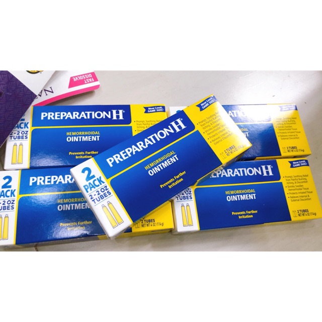 (freeship)Kem bôi trĩ Preparation H Hemorrhoidal Ointment 57g x2 tuýp