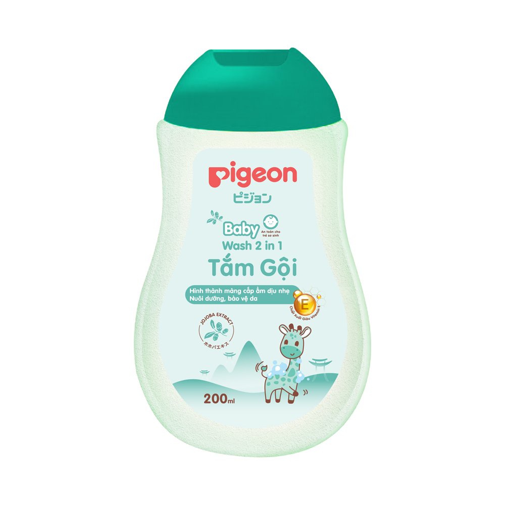 Sữa Tắm Gội PIGEON JoJoBa Xanh 200ml