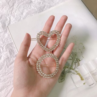 Kẹp tóc đính hạt sang trọng lấp lánh