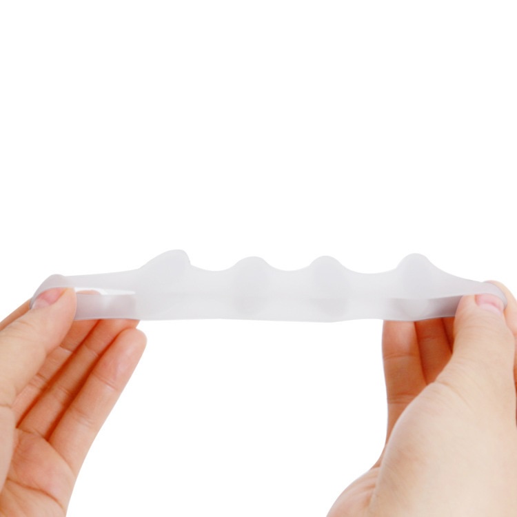 1 Cặp Đệm Tách Ngón Chân Bằng Silicone Giúp Giảm Đau Tiện Dụng