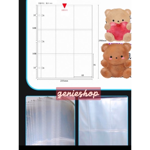 *Có-Sẵn* LẺ SHEET PAGE PHOTOCARD BINDER A4 A7 TẤM ĐỰNG CARD KINDA WAW