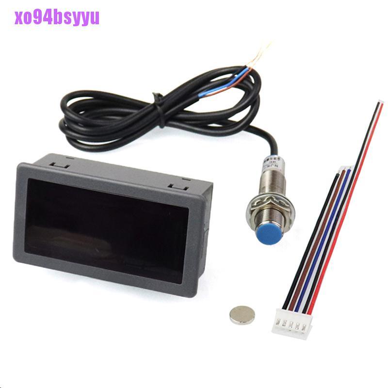 1 Máy Đo Tốc Độ Vòng Tua Bin 4 Số Đèn led Đỏ Xo94Bsyu Có Công Tắc
