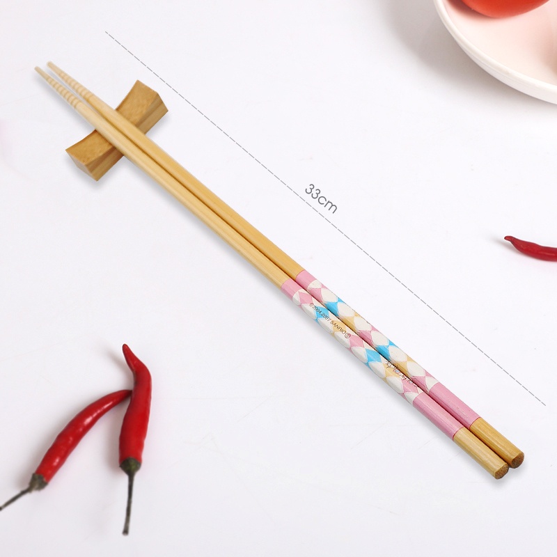 Bộ 5 đũa tre Nhật Bản dài cao cấp dùng chiên, xào, nấu chống trượt