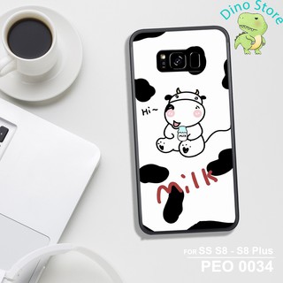 [Free Thêm Tên/Ngày Sinh/SĐT] ỐP LƯNG UV SAMSUNG S8/S8 PLUS, IN HÌNH CHÚ BÒ SỮA CUTE.