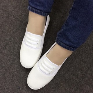 GIÀY SLIP ON ÊM CHÂN BA GẠCH (đỏ)