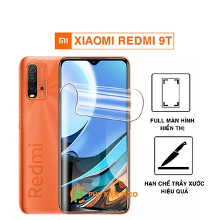 Dán màn hình Redmi 9T full màn dẻo trong suốt PPF tự phục hồi vết xước – Dán dẻo Xiaomi Redmi 9T