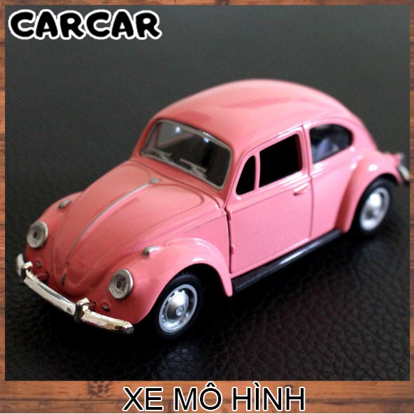 Xe BEETLE mô hình trang trí taplo ô tô làm từ hợp kim