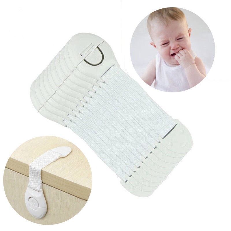 2Pcs Safety Child Infant Baby Kids Drawer Door Cabinet Cupboard Toddler Locks US