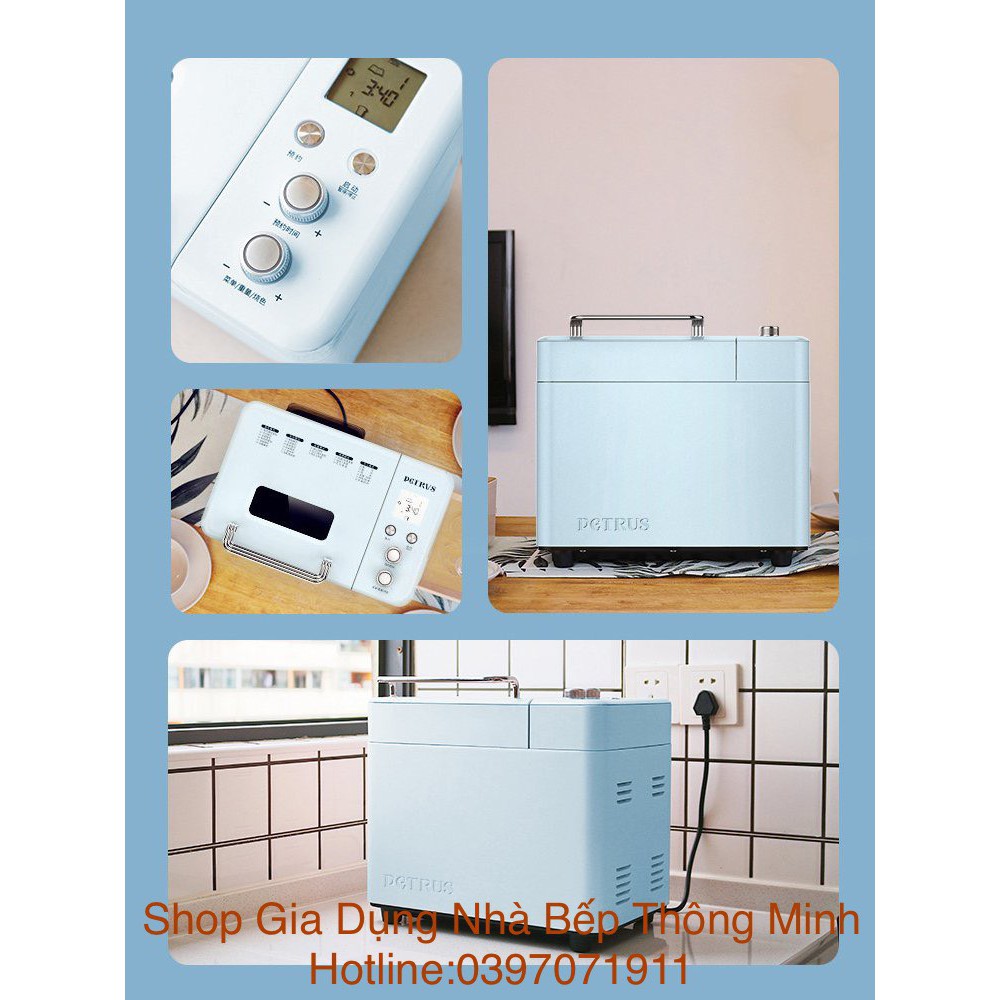 Máy làm bánh mỳ tự động PETRUS 9709 cao cấp