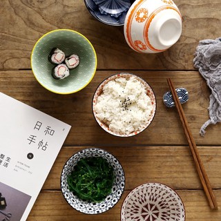 Bát ăn cơm chất liệu sứ phong cách Nhật Bản