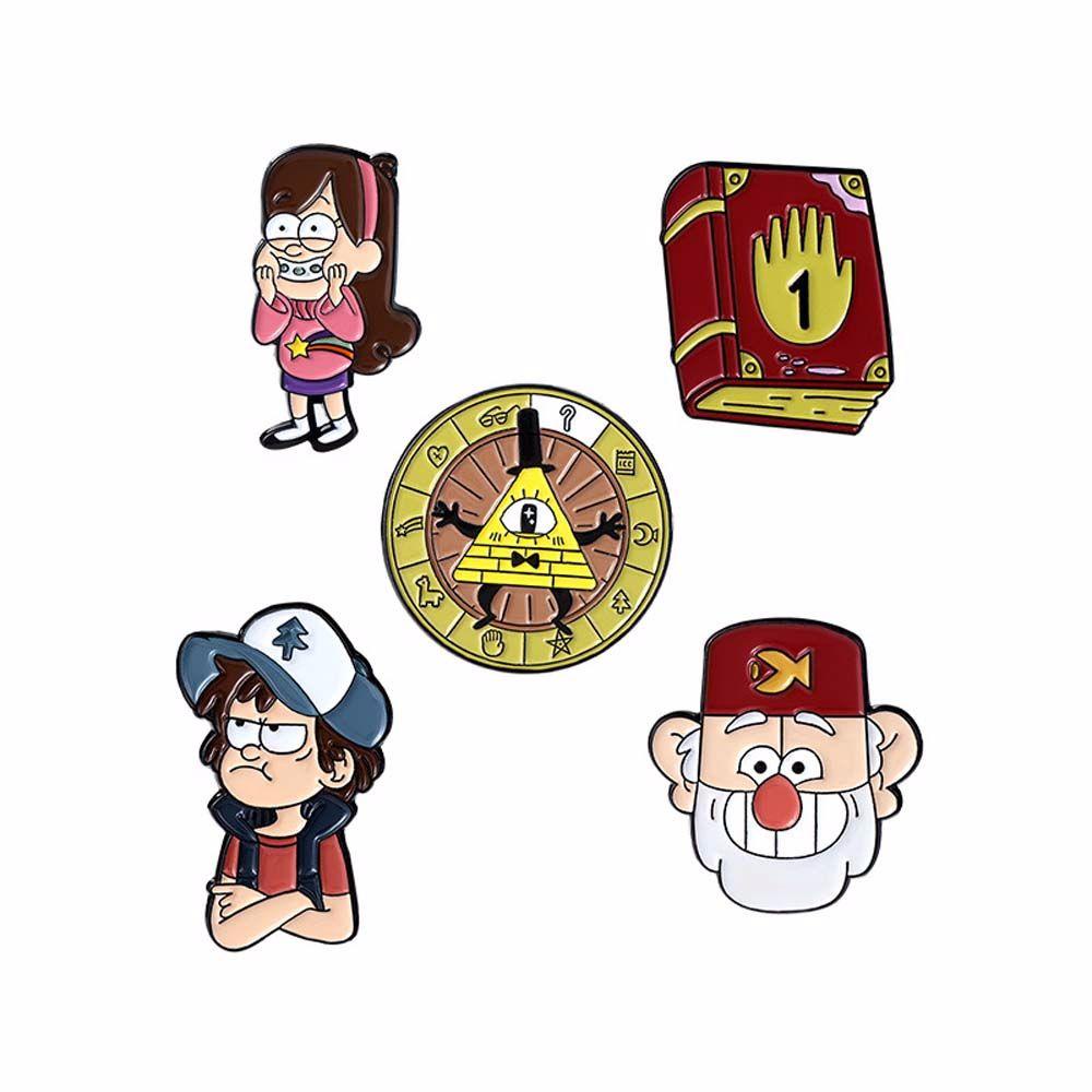 Huy Hiệu Cài Áo Ba Lô Hình Nhân Vật Hoạt Hình Gravity Falls Cổ Điển Sáng Tạo Làm Quà Tặng Cho Nữ