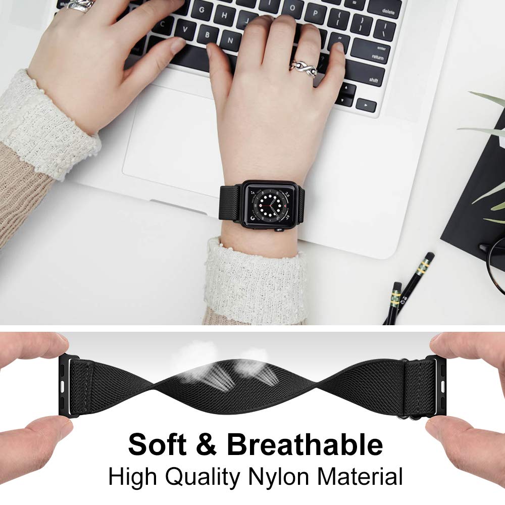 Dây đeo đồng hồ bằng nylon thích hợp cho Apple Watch Ultla Series 8 7 6 5 4 3 2 1 SE iWatch 38mm 40mm 42mm 44mm 41mm 45mm 49mm