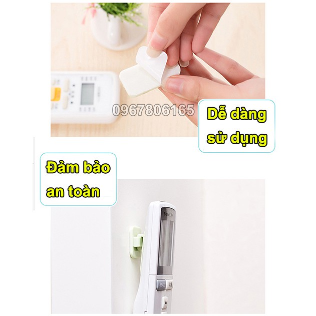 Bộ 2 móc dán tường treo điều khiển TV tiện dụng