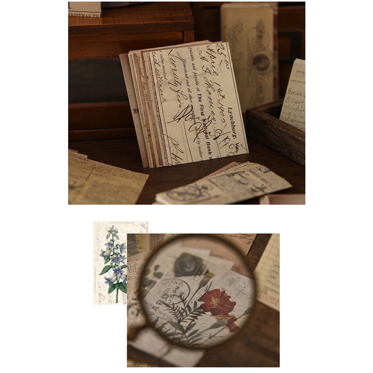 Gói 30 tờ giấy Kraft trang trí sổ tay bullet journal M796