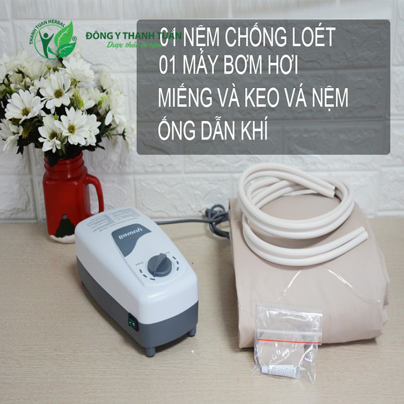 Đệm chống loét Yuwell Lattice kèm máy bơm hơi - Nệm chống loét cho người già