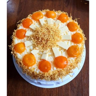 Bánh bông lan phô mai trứng muối