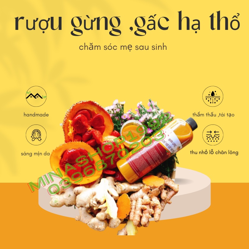 CỐT GỪNG NGHỆ HẠT GẤC HẠ THỔ - Lấy Lại Thanh Xuân Cho mẹ Bầu Sau Sinh