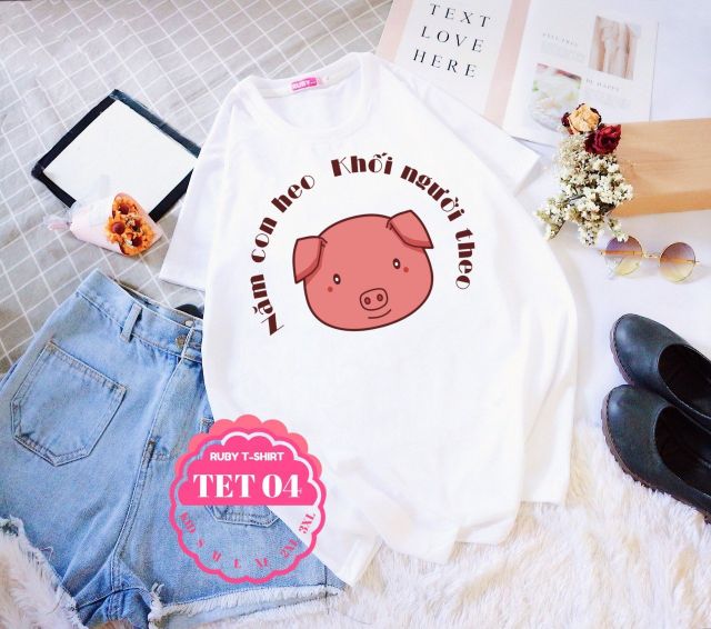 Áo thun gia đình TẾT 2019 (đủ size cho Nam/Nữ/Em bé)❤ Ảnh shop chụp