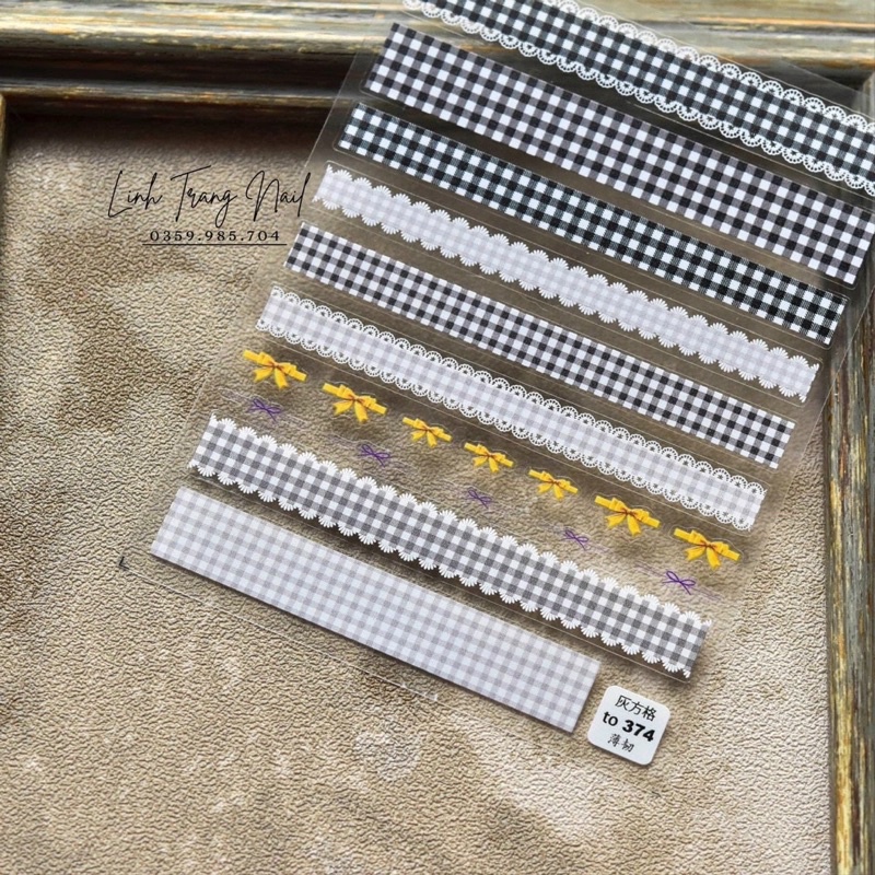 STICK DÁN MÓNG CAO CẤP - stick chữ- thú-hoa... - Phụ Kiện Nail