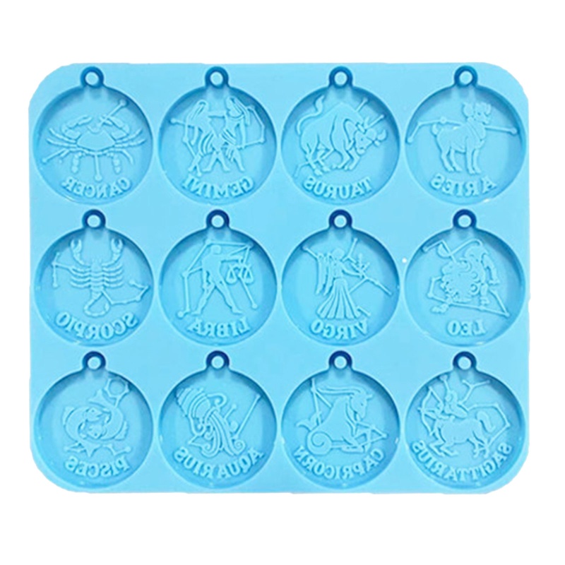 Khuôn Silicone Tạo Hình Cung Hoàng Đạo Dùng Làm Móc Khóa / Trang Sức