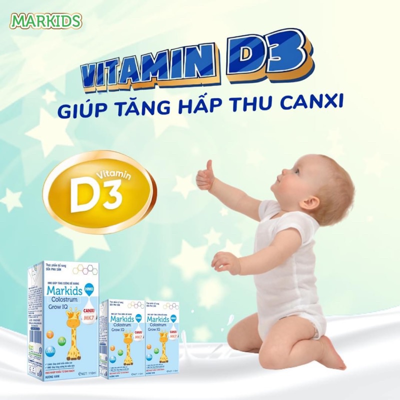 1 vỉ sữa bột pha sẵn markids colostrum