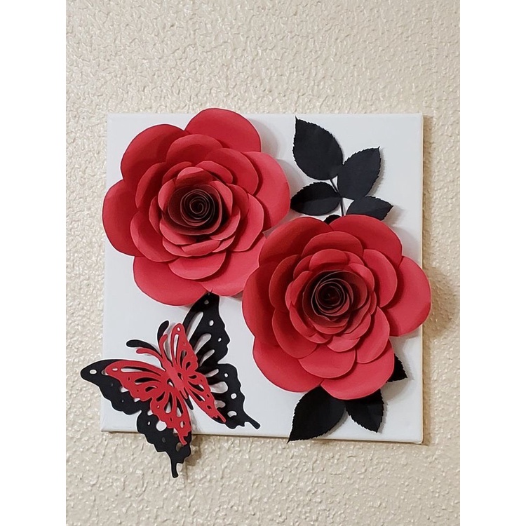 Bộ Mẫu Cánh Hoa 6 Cánh Chất Liệu Form 3mm Size 15cm - 40cm