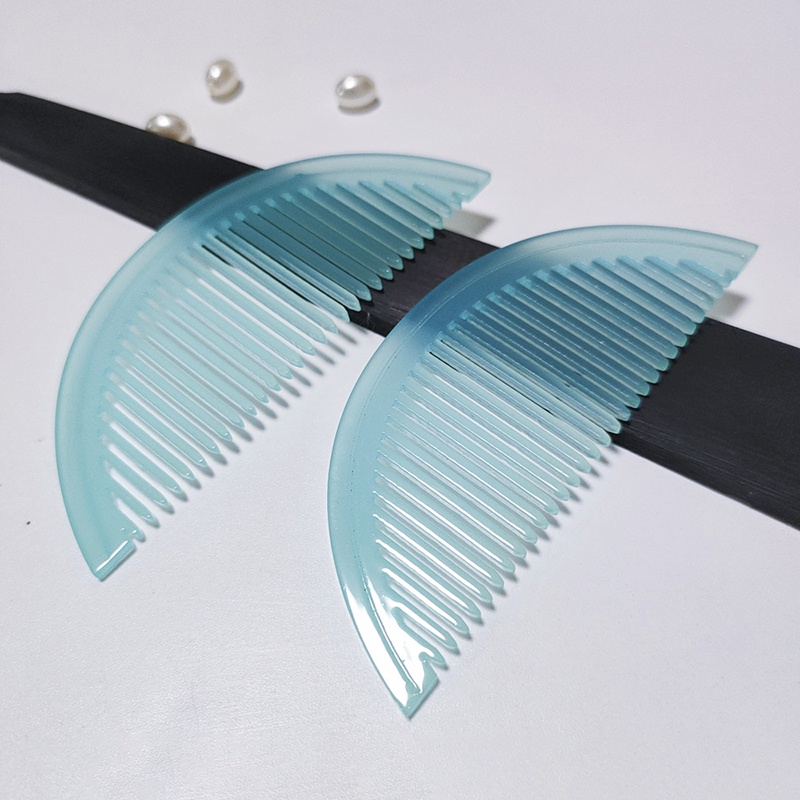 1 lược bán nguyệt resin 35*85mm nguyên liệu làm trâm làm trang sức cổ trang cosplay cổ phục việt phục