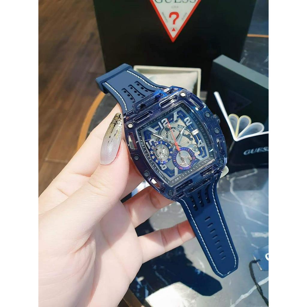 Đồng Hồ Unisex Guess Cho Cả Nam Và Nữ,Size:43mm,Phiên Bản Mới Toanh,Mạnh Mẽ Hơn,Cá Tính Hơn