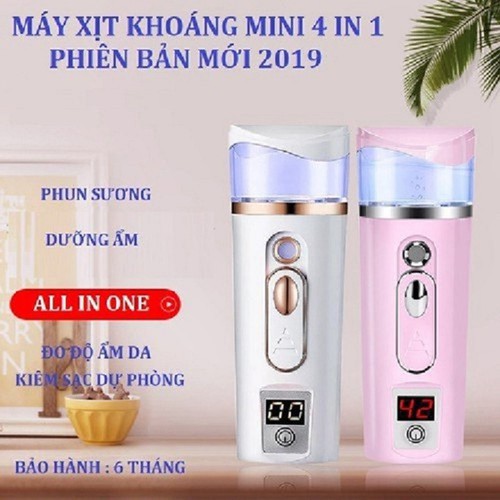 Máy xông mặt nóng Mini Kingdom K33S cao cấp trắng mẫu mới K-Skin