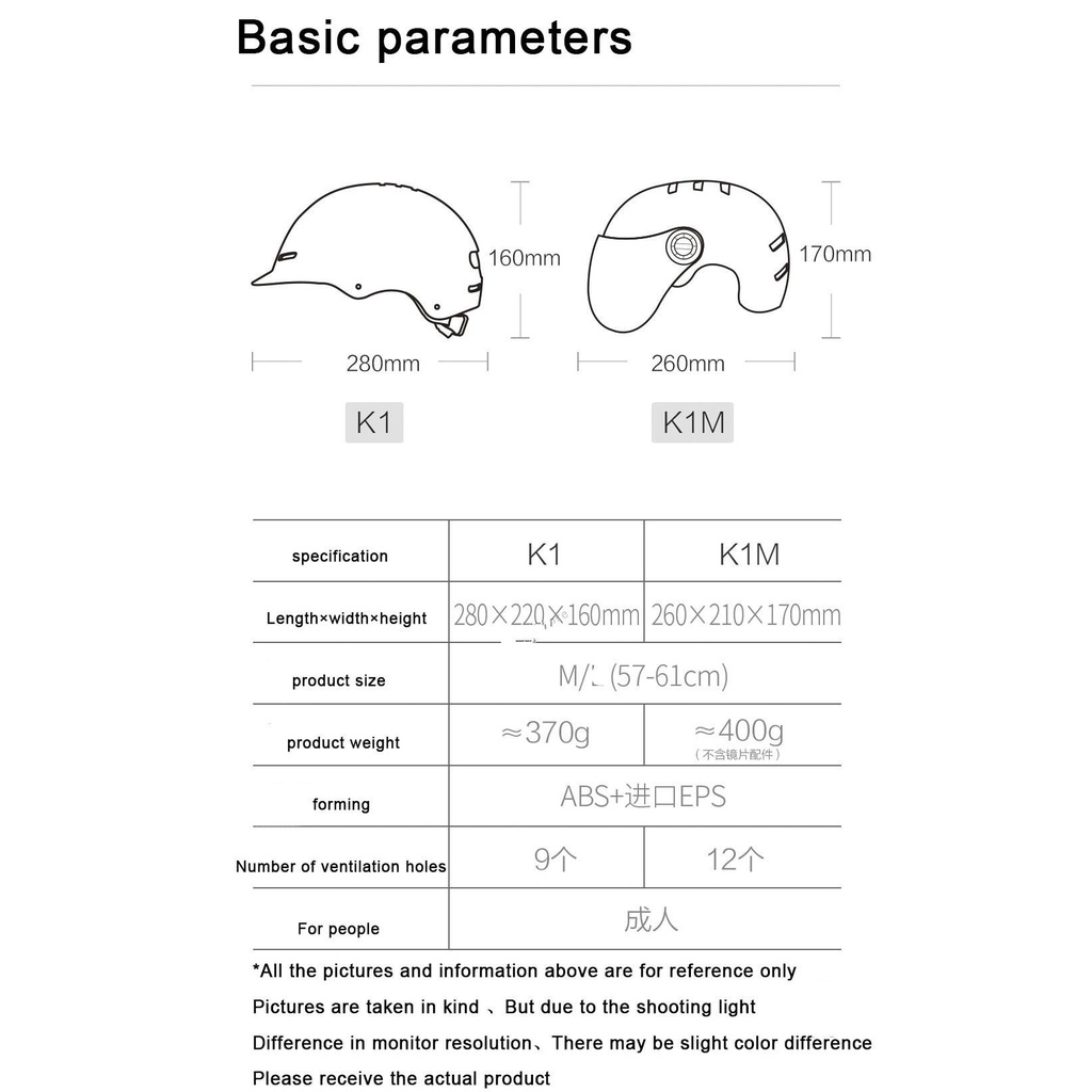 Youpin Mũ Bảo Hiểm MAS Youpin Himo K1/K1M Thoáng Mát Chắc Chắn Kháng Khuẩn Chống Ẩm-Mi Best