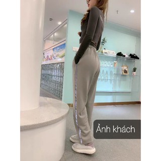 SET ÁO THUN TAY DÀI + QUẦN PHẢN QUANG ( có ảnh thật)