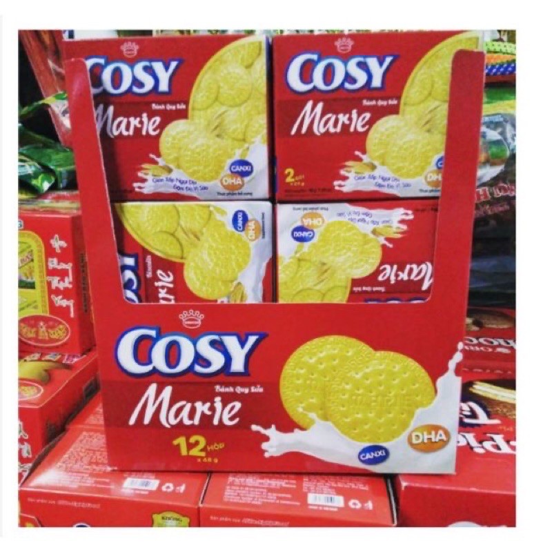 LỐC 12 hộp bánh quy sữa COSY MARIE 48gr