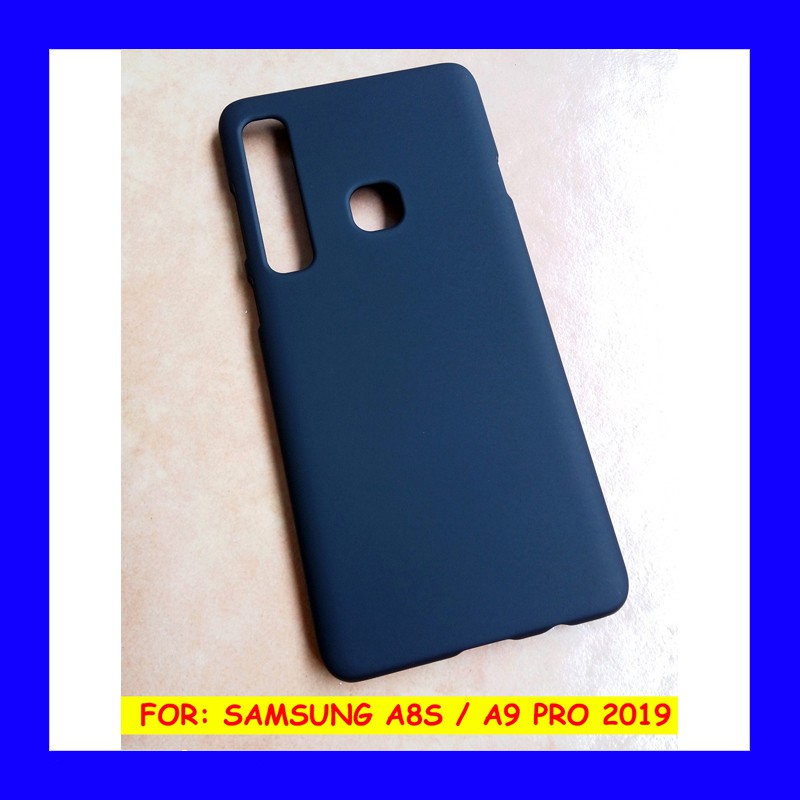 Ốp Lưng Cao Su Cứng Màu Đen Cho Samsung Galaxy A8s A9 Pro 2019