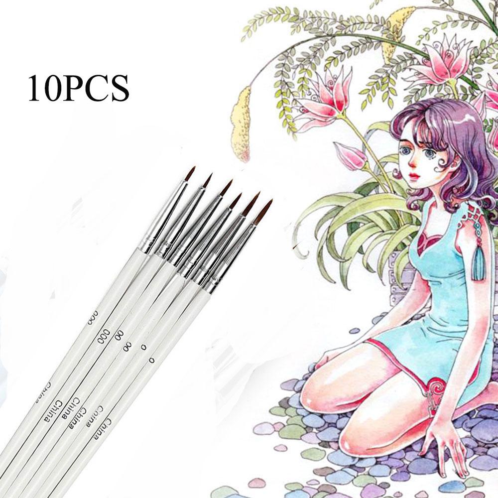 Set 10 Bút Vẽ Màu Nước Nghệ Thuật