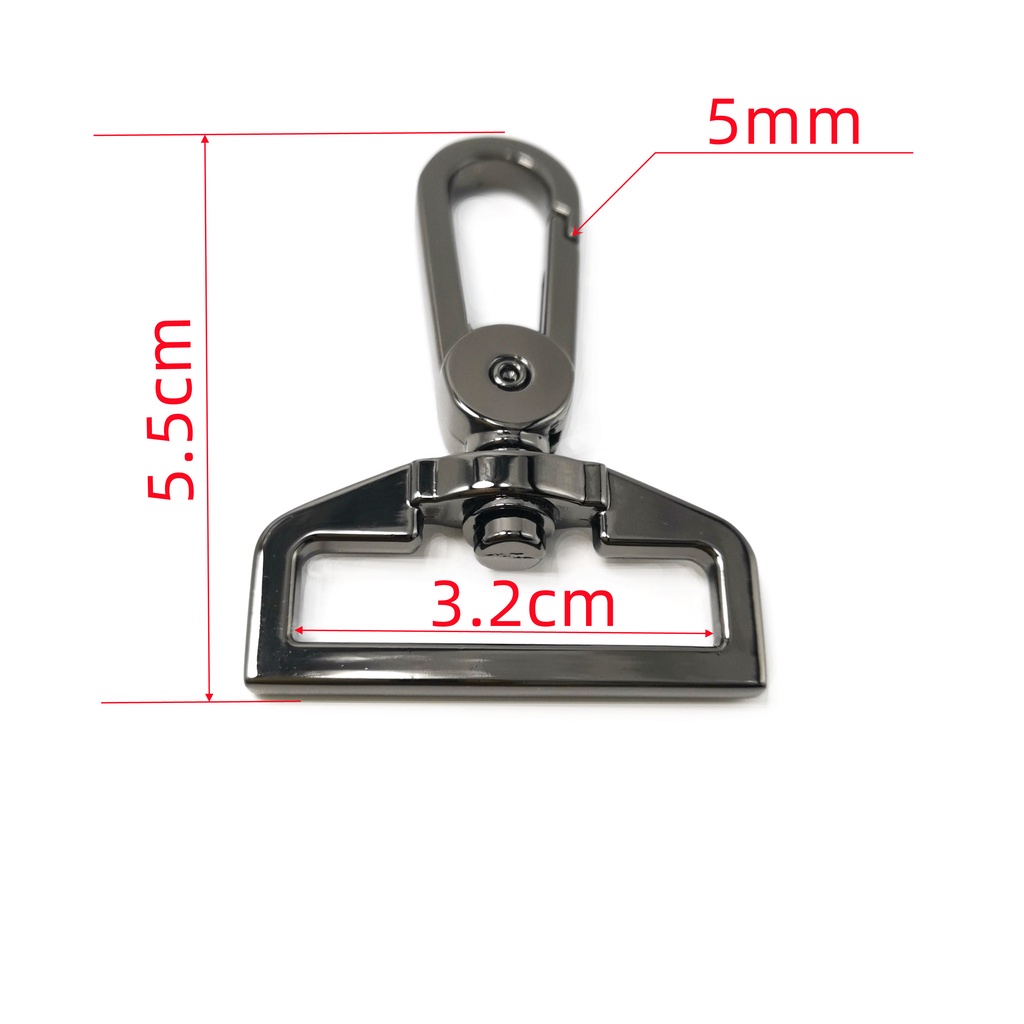 Móc Khóa Túi Xách Bằng Kim Loại Chất Lượng Cao 2.5cm 3.2cm 3.8cm