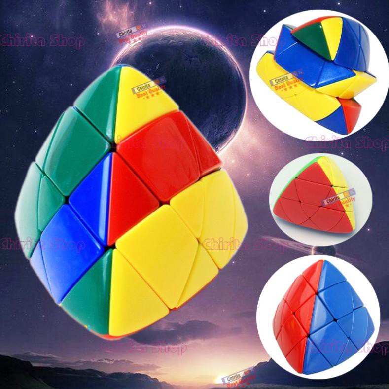 Rubik Biến Thể Magic Cube Tam Giác Lồi - Rubik Ju Xing Toys Không Viền - Cao cấp