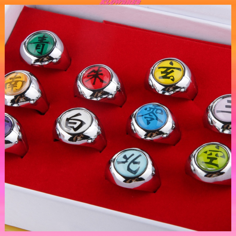 10pcs Rings For Naruto Akatsuki Members Cosplay