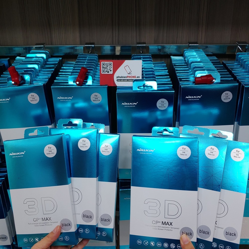 Cường lực cho Samsung Galaxy S10 / S10 Plus hiệu Nillkin 3D CP+ Max / Nillkin S10