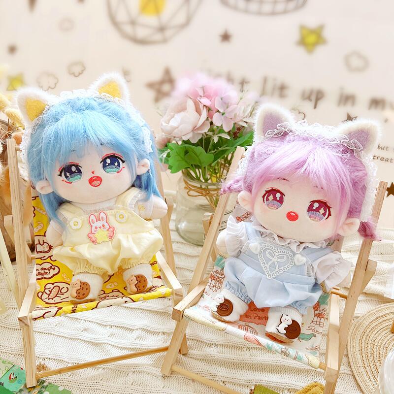 20cm Quần áo búp bê Trong suốt ren T-shirt Phim hoạt hình dễ thương yếm