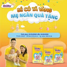 ( tặng 1 con heo ú  khi mua )  2 Tả dán Unidry S48/M42/L38/XL34- mẫu mới