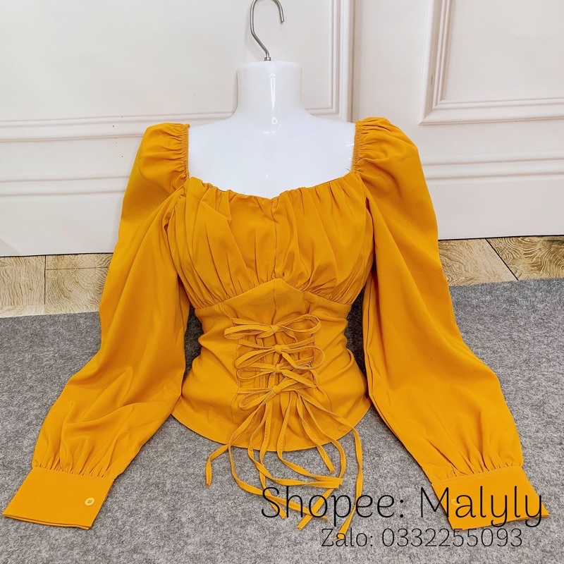 [Mã FAMARAL1 giảm 10K đơn 50K] [ MÃ 39 ] ÁO CỔ VUÔNG TAY PHỒNG , ĐAN DÂY CỰC XINH | BigBuy360 - bigbuy360.vn