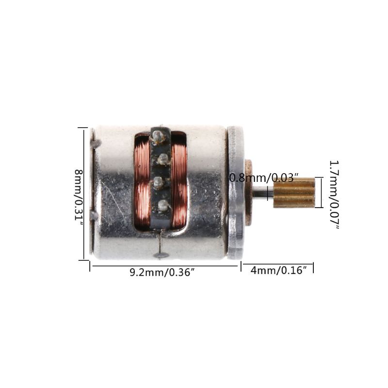 Bộ 10 Động Cơ Bước 3V 2 Pha 4 Dây Đường Kính 8mm Cho Máy Ảnh Kỹ Thuật Số
