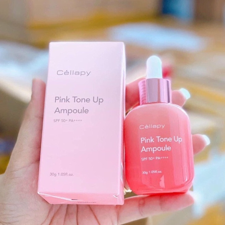 Tinh Chất Cellapy Pink Tone Up Ampoule TC SPF35 PA+++ 30g [Nika
