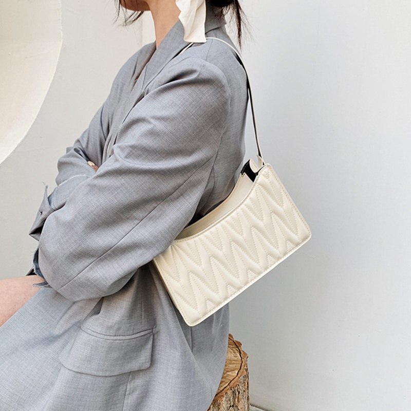 Túi đeo vai nữ IELGY màu kẹo trơn họa tiết đường chéo phong cách phương Tây retro thời trang