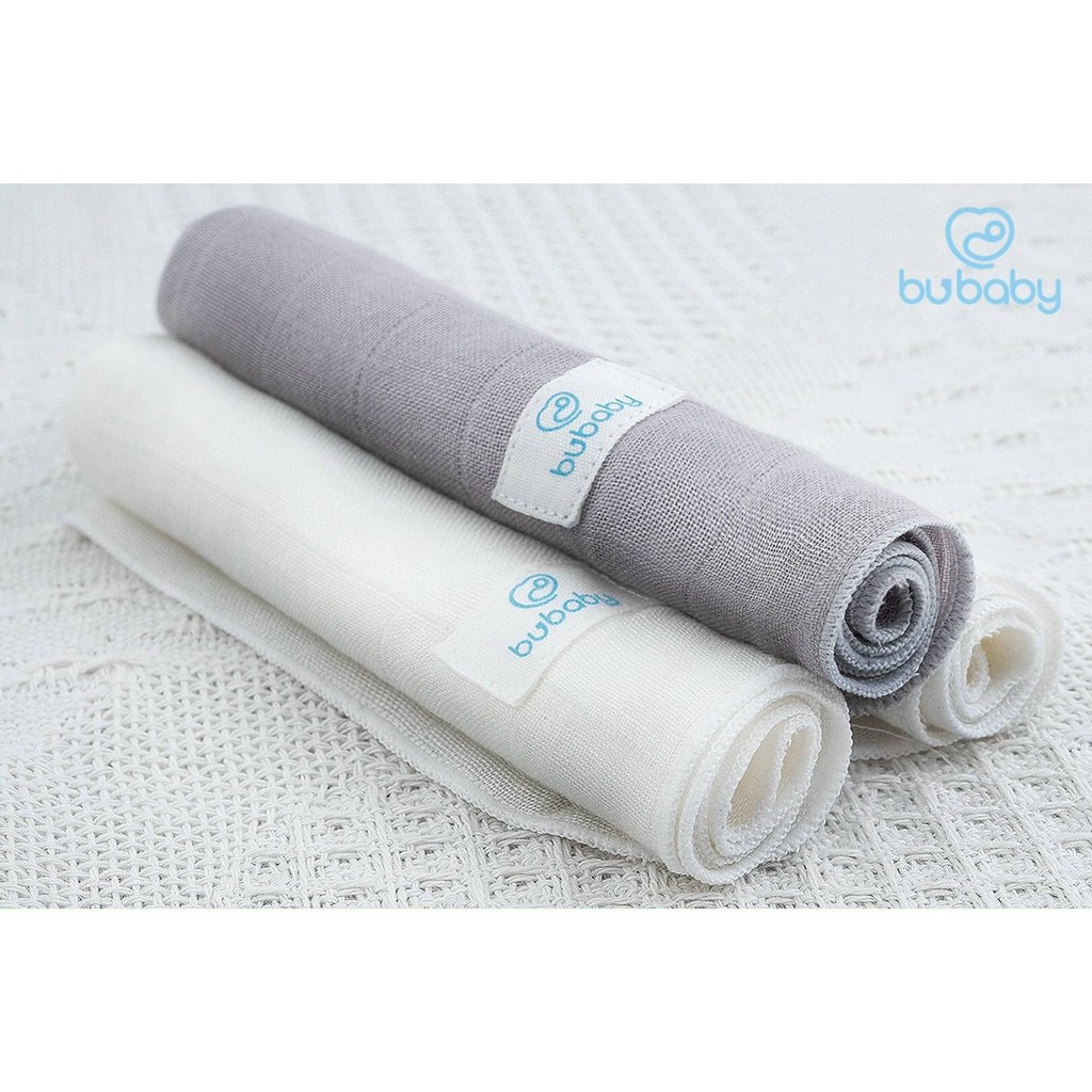 [BU 2021]. Set 5 khăn sữa muslin cao cấp BU baby {giá trải nghiệm}