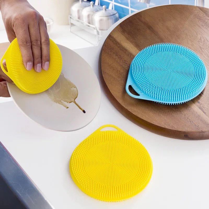 Miếng silicone đa năng ,cách nhiệt. Dụng cụ rửa bát, bấc nồi , lót cốc,miếng rửa cọ trang điểm thiết kế đa năng tiện lợi