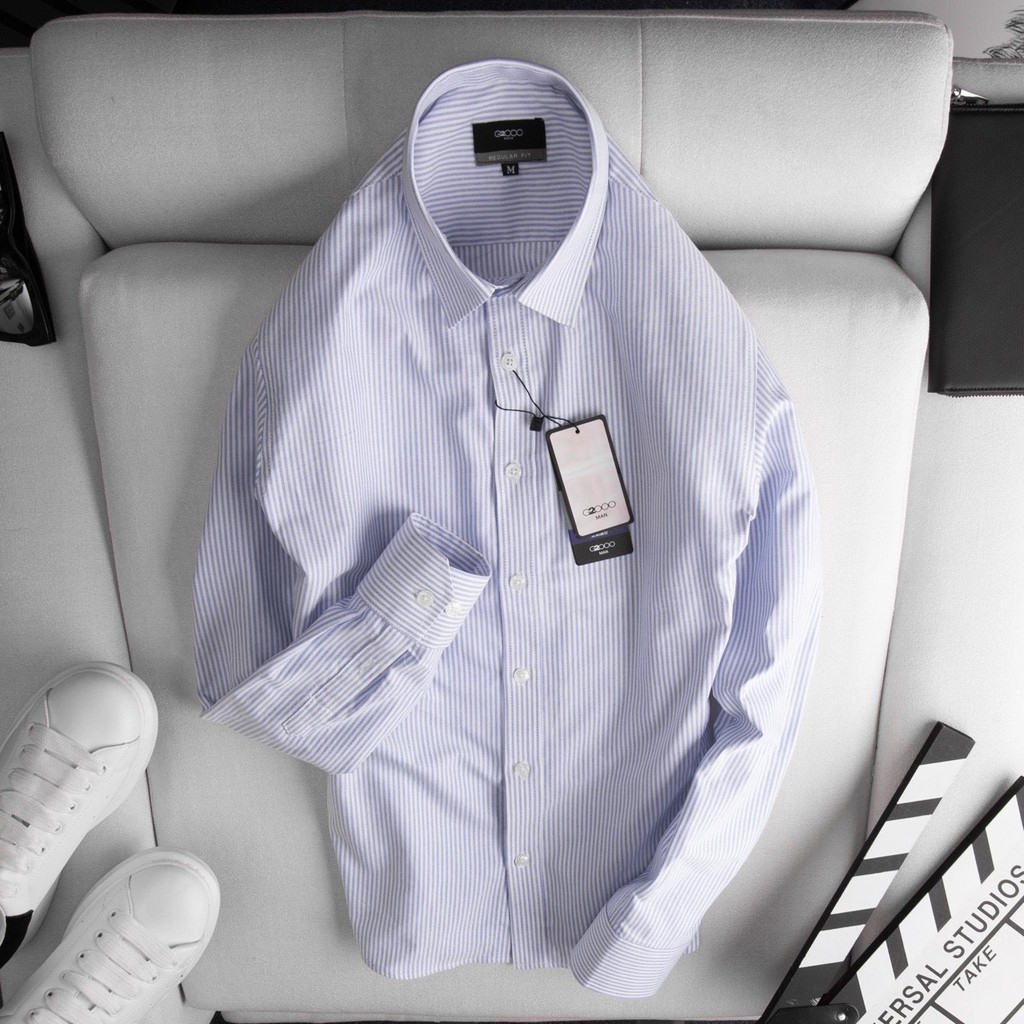 📣 Áo Sơ Mi Nam Kẻ Sọc Phong Cách Hàn Quốc Lịch Lãm 📣 | BigBuy360 - bigbuy360.vn