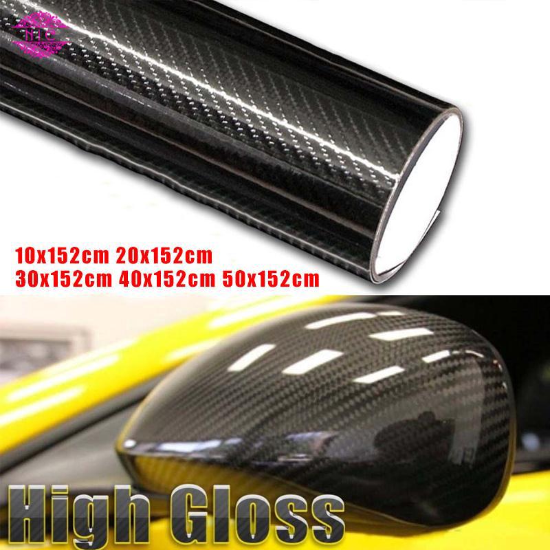 Tấm film bằng sợi carbon 5D đổi màu dùng trang trí ô tô đẹp mắt